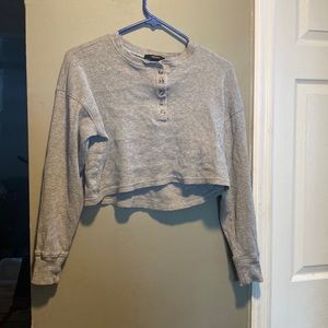 Forever 21 Long Sleeve Crop Top